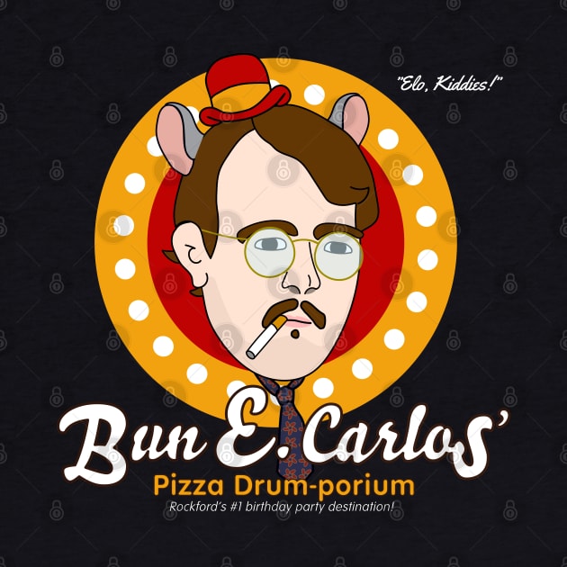 Bun E. Carlos' Pizza Drum-porium by switchedonbork